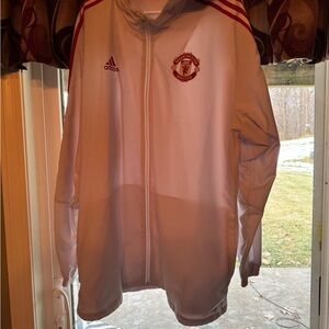 Adidas White Manchester United Jacket
